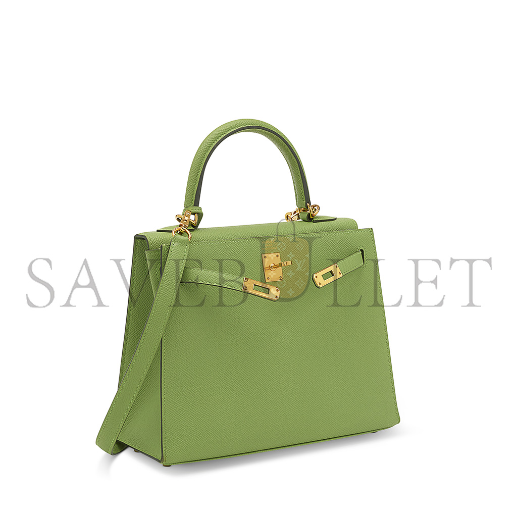 HERMÈS MASTER EPSOM KELLY 25 WITH GOLD HARDWARE (25*17*7cm)